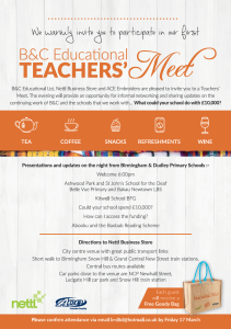 Teachers' Meet Invite
